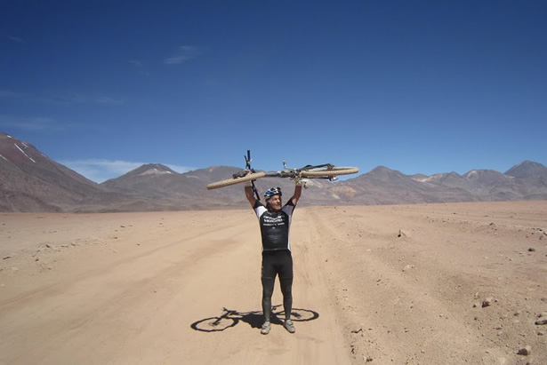 Toni Mondin nel deserto di Atacama 2011