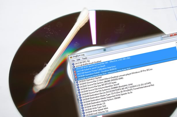 Try using a cotton swab to fix the power calibration error with your CD-DVD unit