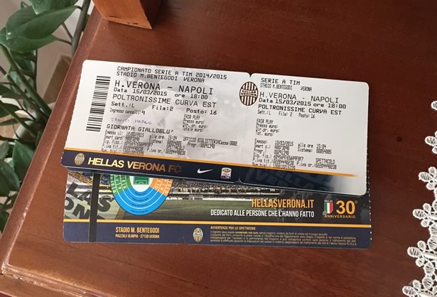 Biglietto Hellas-Napoli