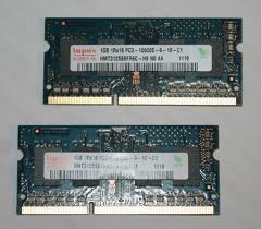 SO-DIMM RAM DDR3 PC10600S 1333 MHz 2 x 1 GB