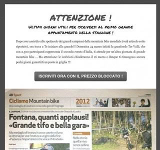 Prezzo bloccato alla Tre Valli 2013